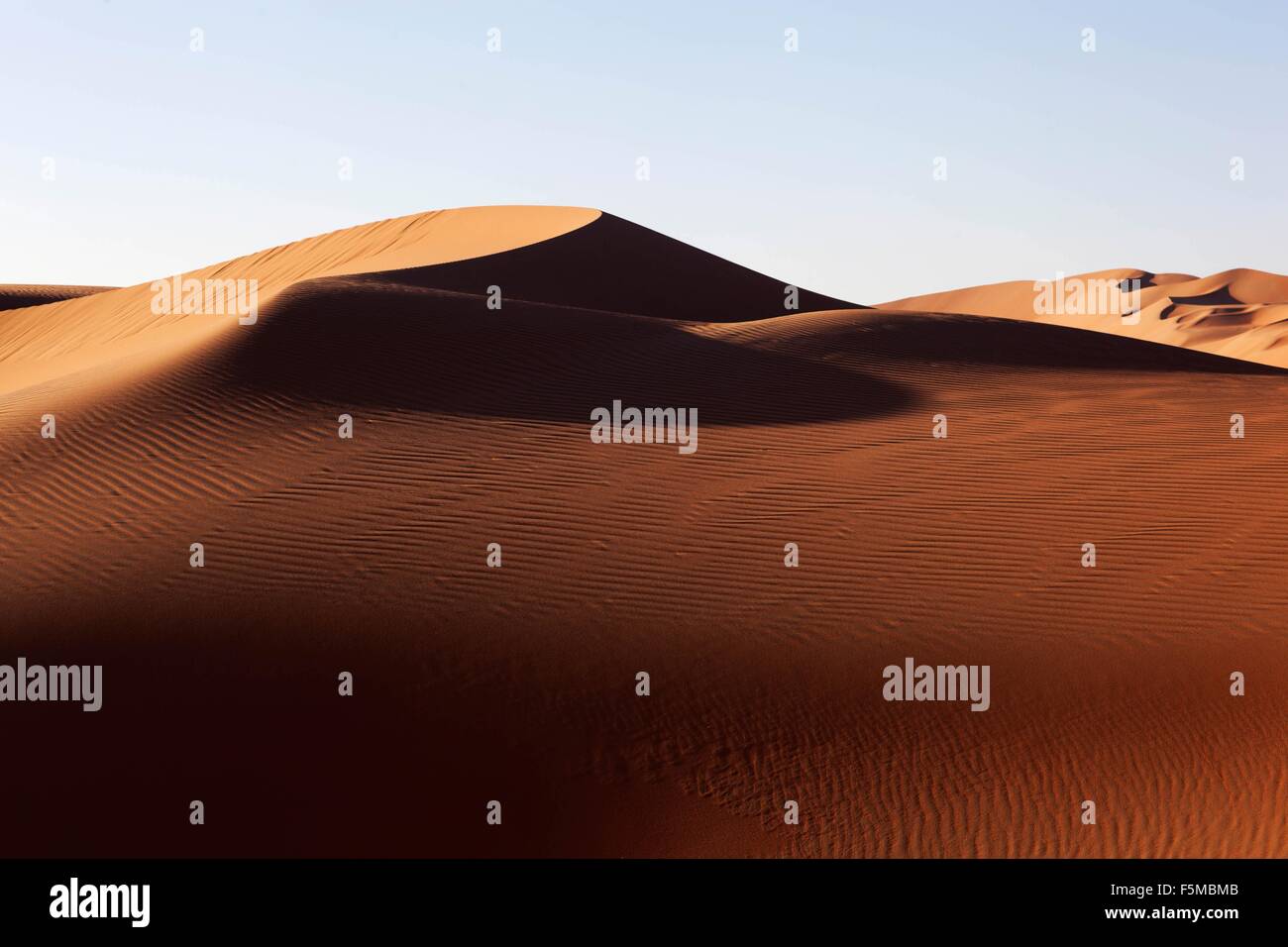 Sanddünen, Liwa-Oase, Abu Dhabi, Vereinigte Arabische Emirate Stockfoto