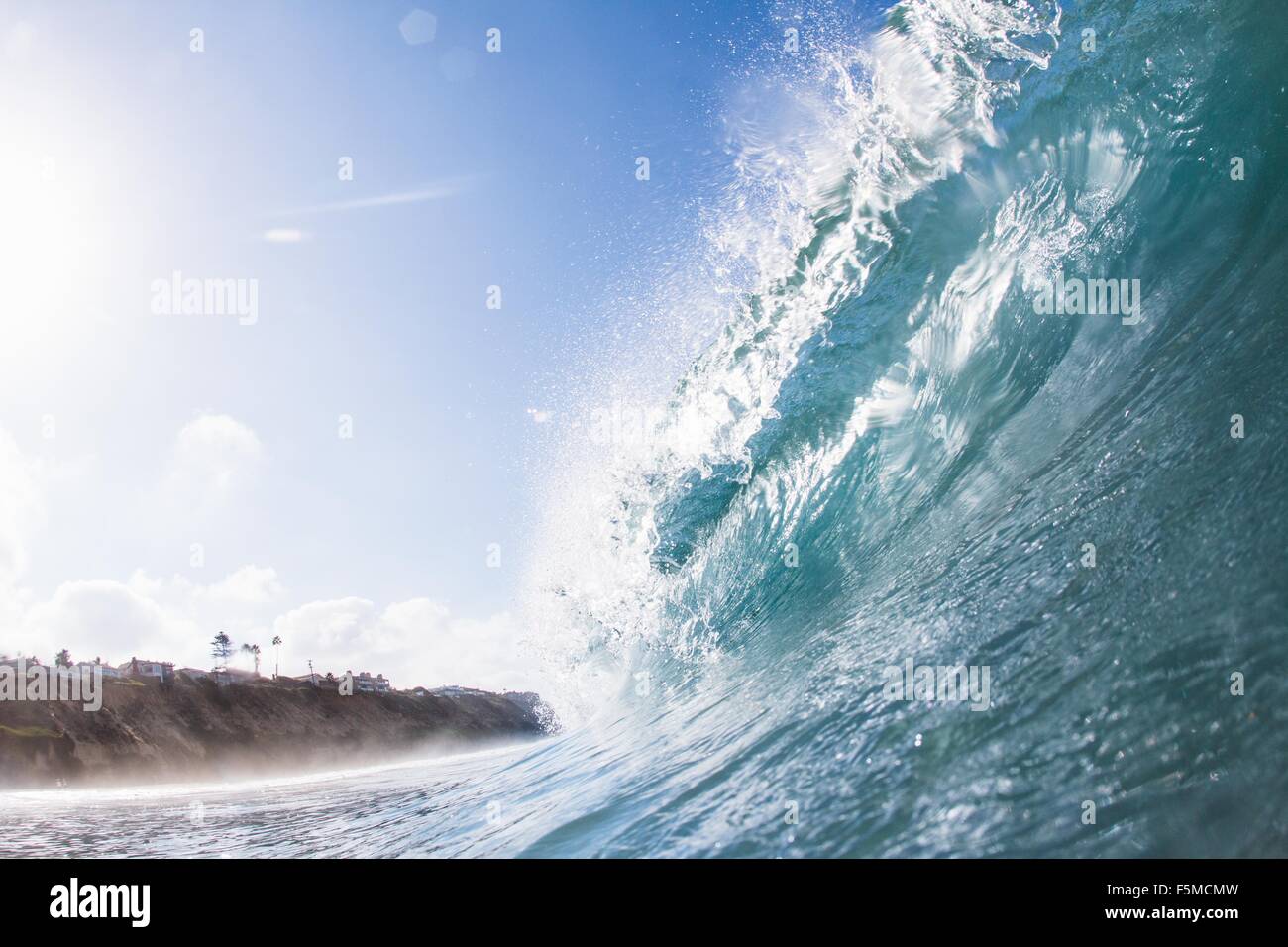 Großen Meereswelle, Encinitas, Kalifornien, USA Stockfoto