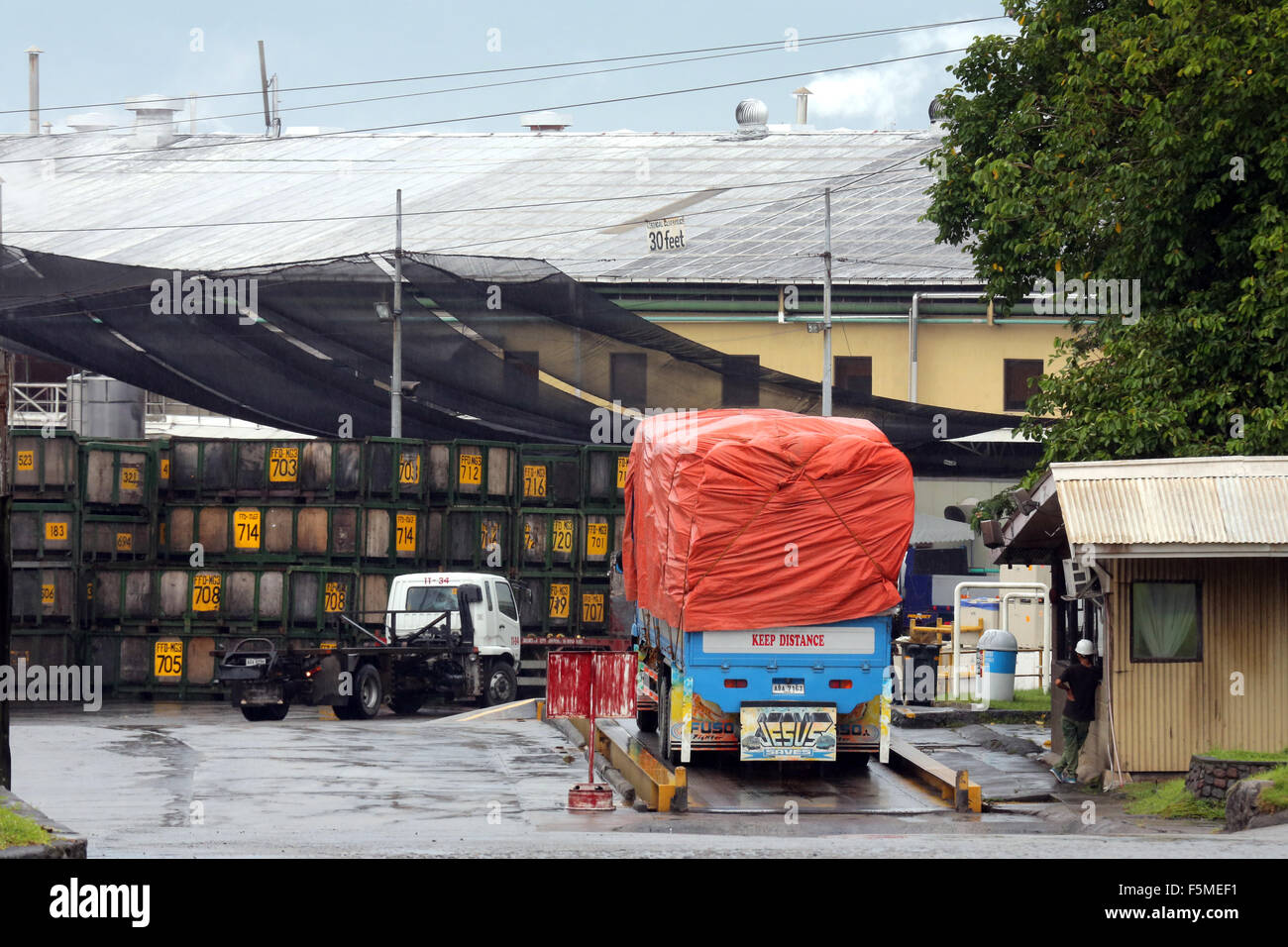 Räumlichkeiten des Verarbeitungsbetriebs der Dole Ananas Inc. in Polomolok, South Cotabato, Mindanao, Philippinen Stockfoto