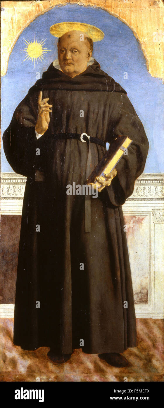 Piero - Sankt Nikolaus von Tolentino Stockfoto