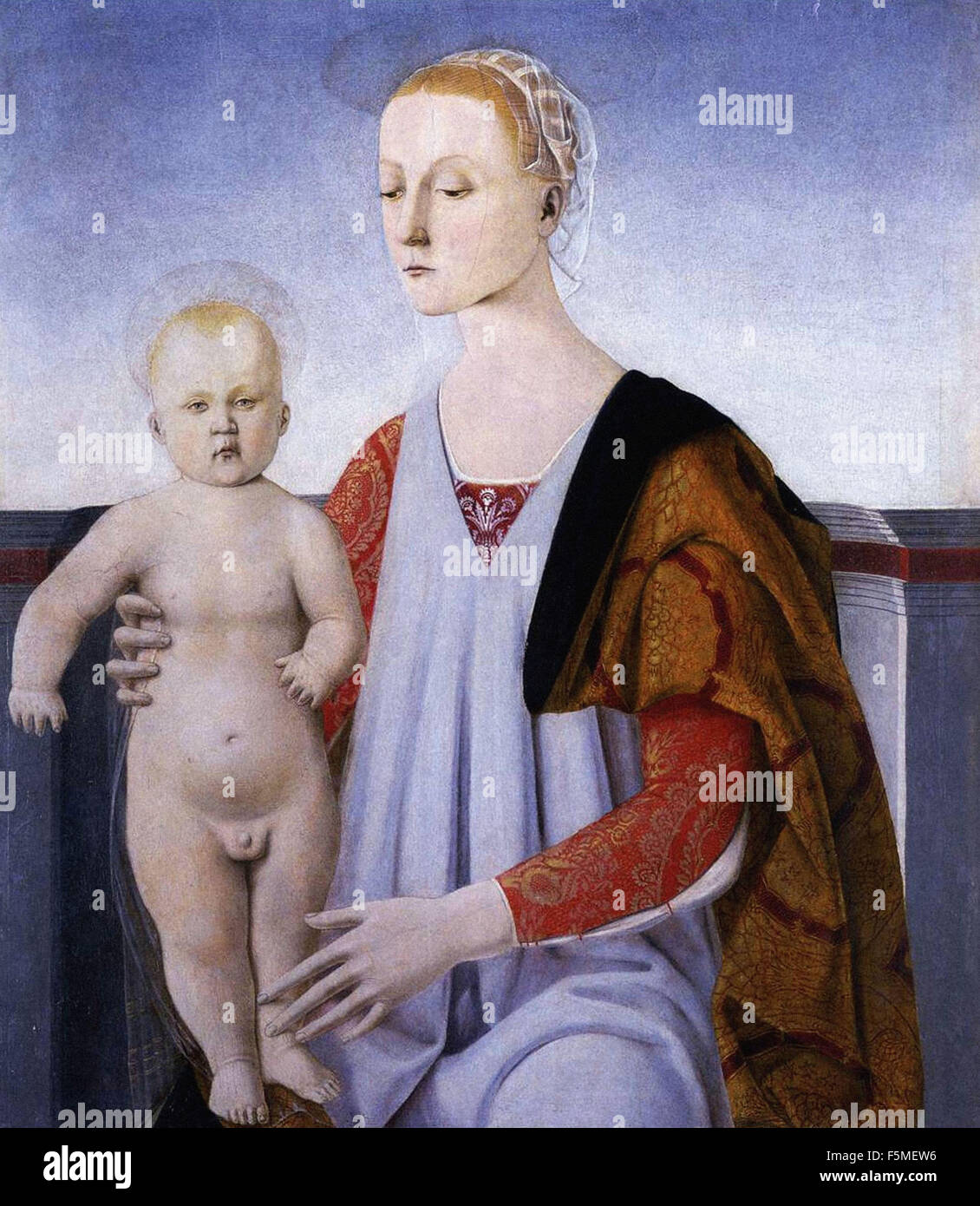 Piero - Madonna mit Kind Stockfoto