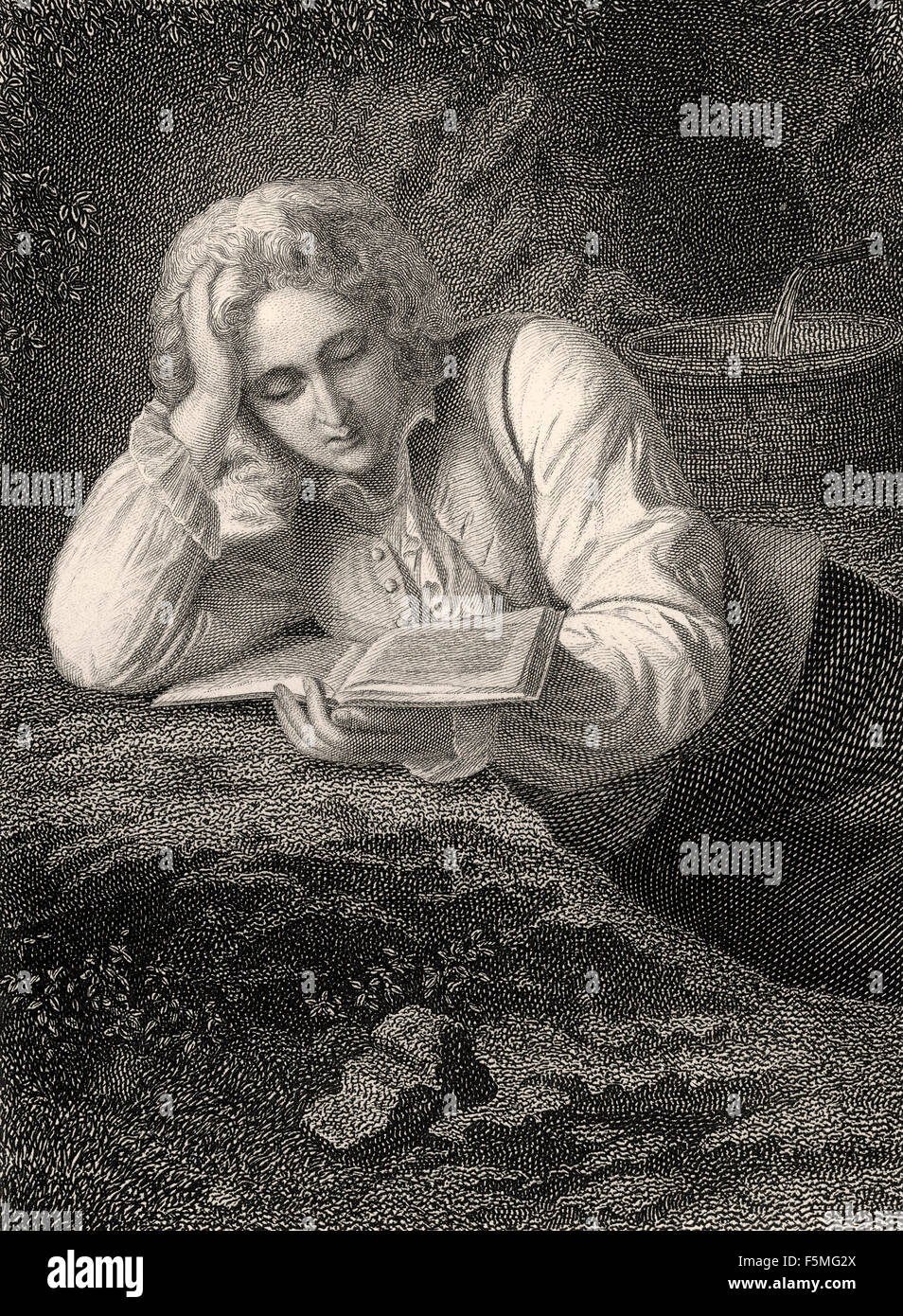 Werther, spielen in Johann Wolfgang von Goethes "Die Leiden des jungen Werther" Stockfoto