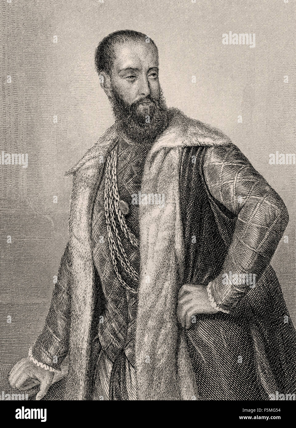 Antonio Montecatino, in dem Stück Torquato Tasso von Johann Wolfgang von Goethe geschrieben, Stockfoto