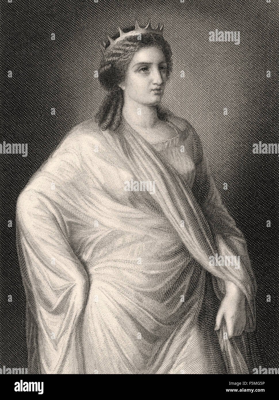 Helena, Szene aus der Tragödie Faust von Johann Wolfgang von Goethe Stockfoto