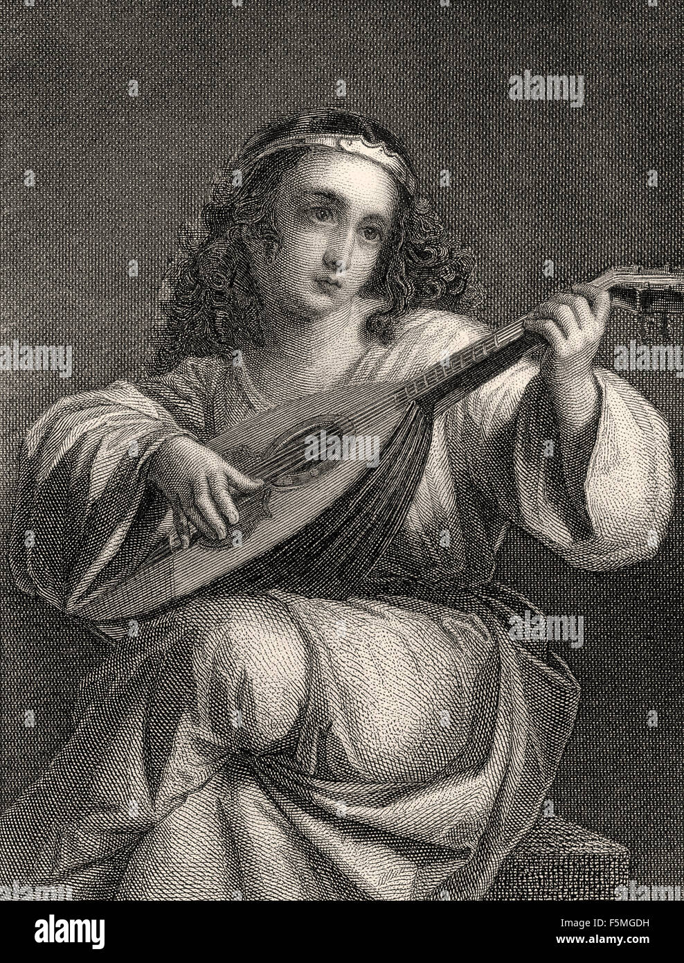 Mignon, Szene aus Wilhelm Meisters Lehre, ein Roman von Johann Wolfgang von Goethe Stockfoto