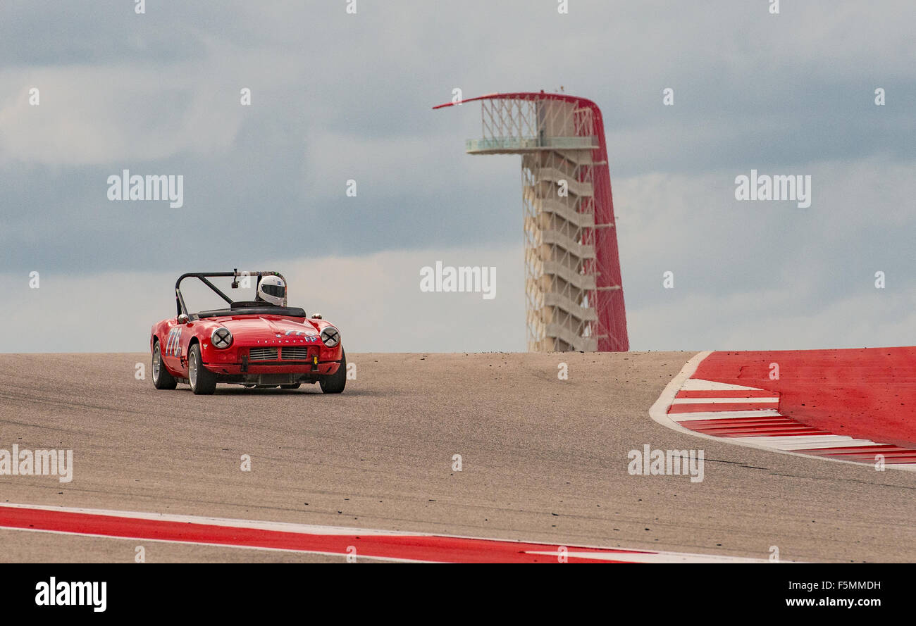 Sportscar Vintage Racing Circuit of the Americas, Austin, Texas. Stockfoto