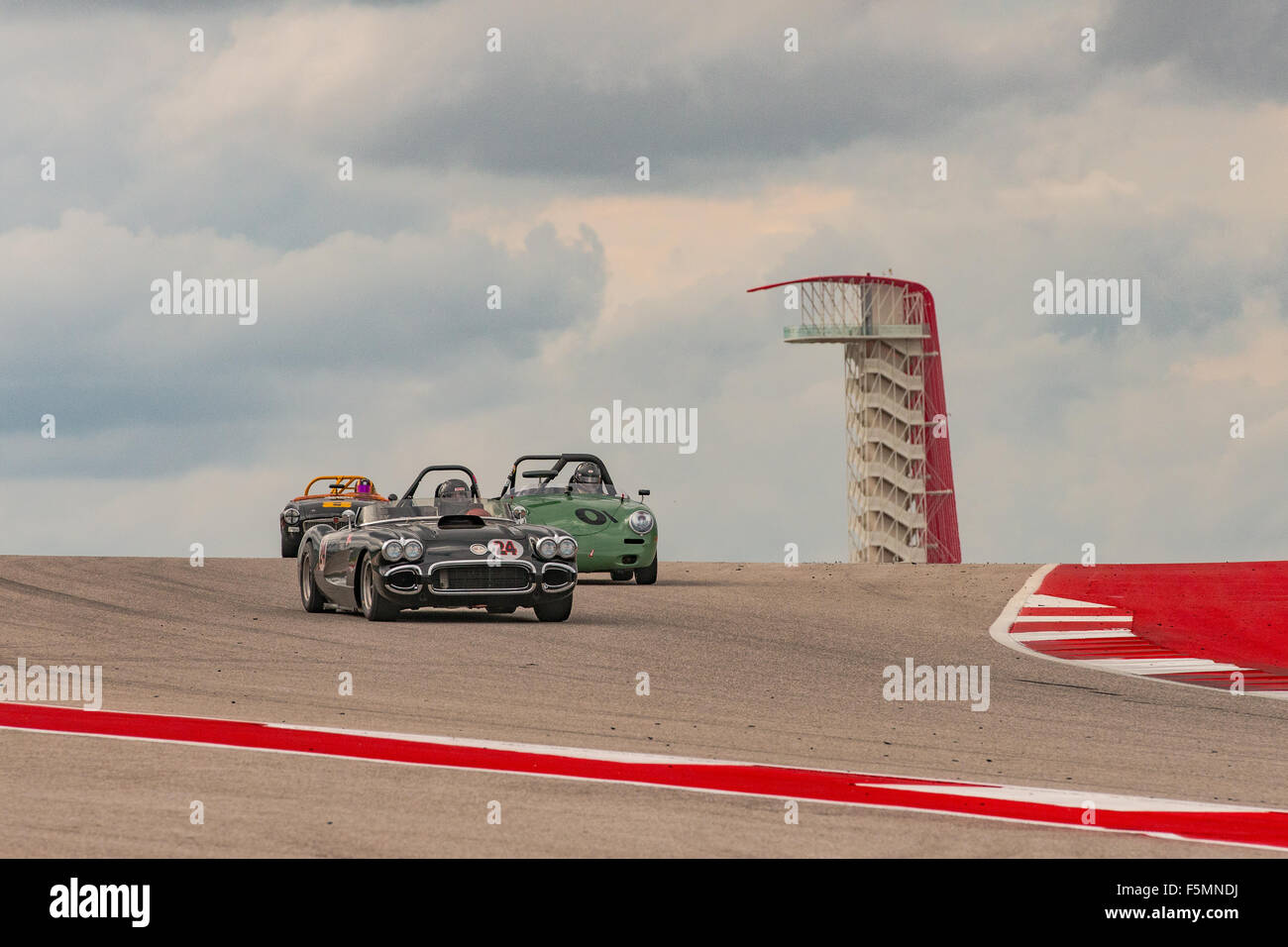 Sportscar Vintage Racing Circuit of the Americas, Austin, Texas. Stockfoto