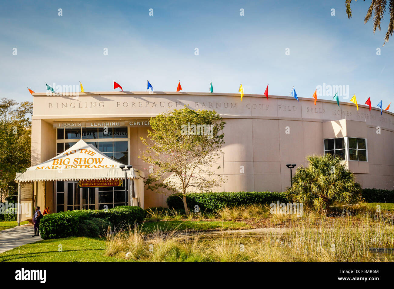 Die Big Show Eintritt ins Tibbals Learning Center und Zirkusmuseum in John und Mable Ringling Kunstmuseum in Sarasota, FL Stockfoto