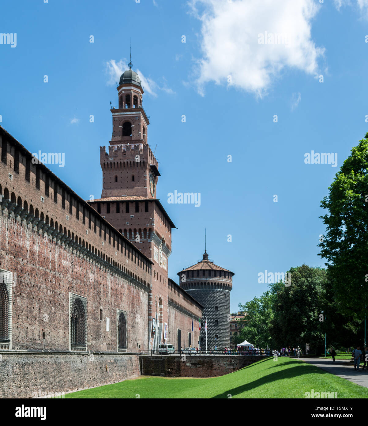 Castello Sforzesco in Mailand, Italien Stockfoto