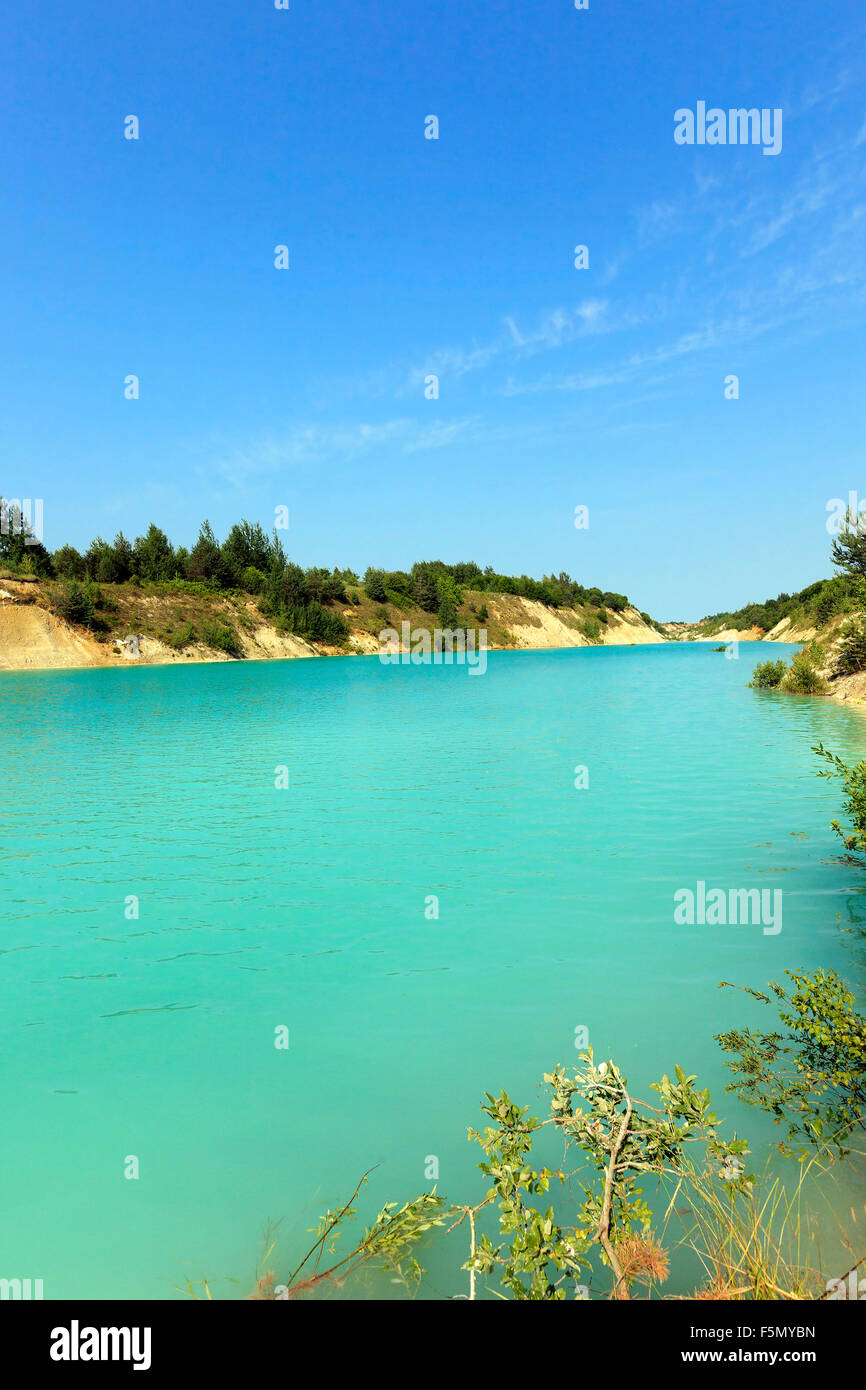knstlicher See. Belarus Stockfotografie - Alamy