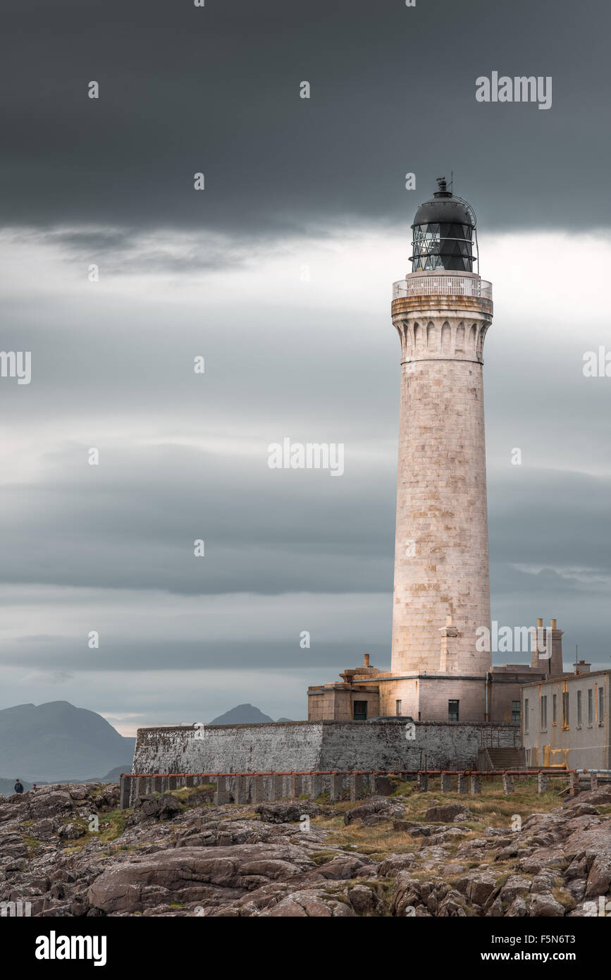 Leuchtturm am Ardnamurchan Point, der westlichste Land auf Festland Großbritannien Stockfoto