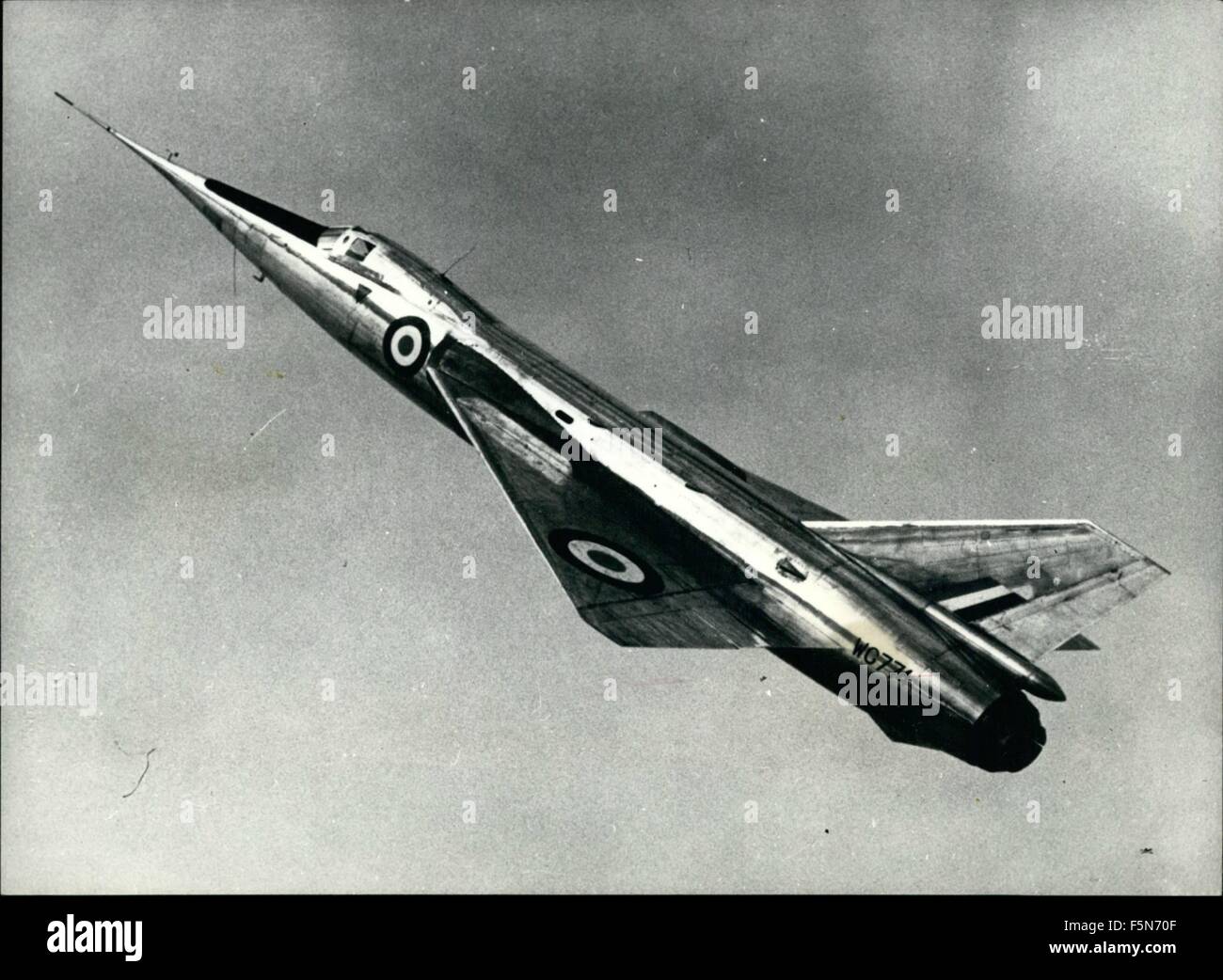 1972 - die rekordverdächtigen Flugzeug die Fairey Delta 2, bekannt als das Droop Snooth Flugzeug, weil die Nase gesenkt werden kann, um Sichtbarkeit Landung zu erhöhen. Dies ist die Ebene, die mehr als 1.000 mph. © Keystone Bilder erreicht USA/ZUMAPRESS.com/Alamy Live-Nachrichten Stockfoto