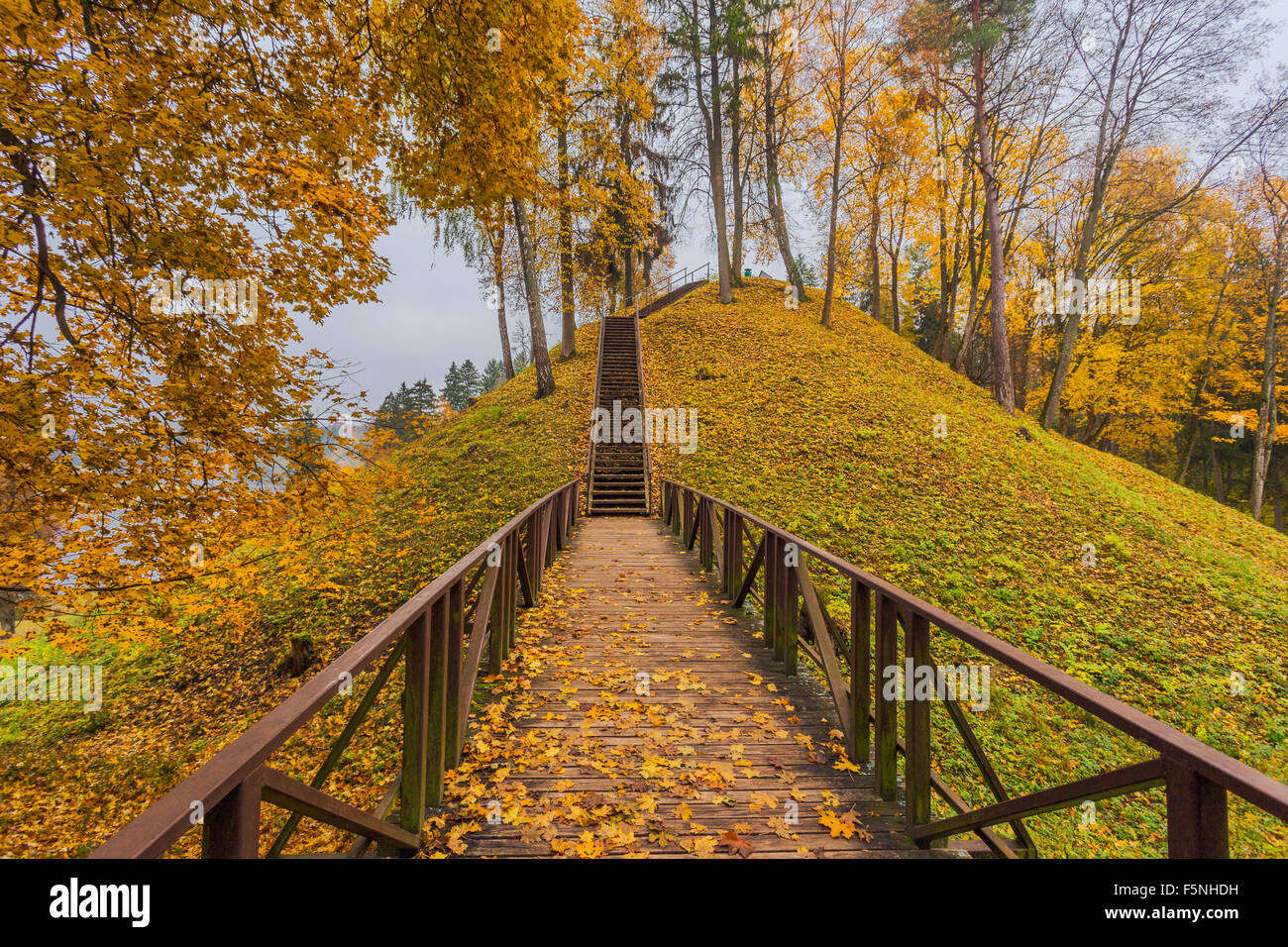 Vytautas Hügel in Litauen, Birštonas Stockfoto