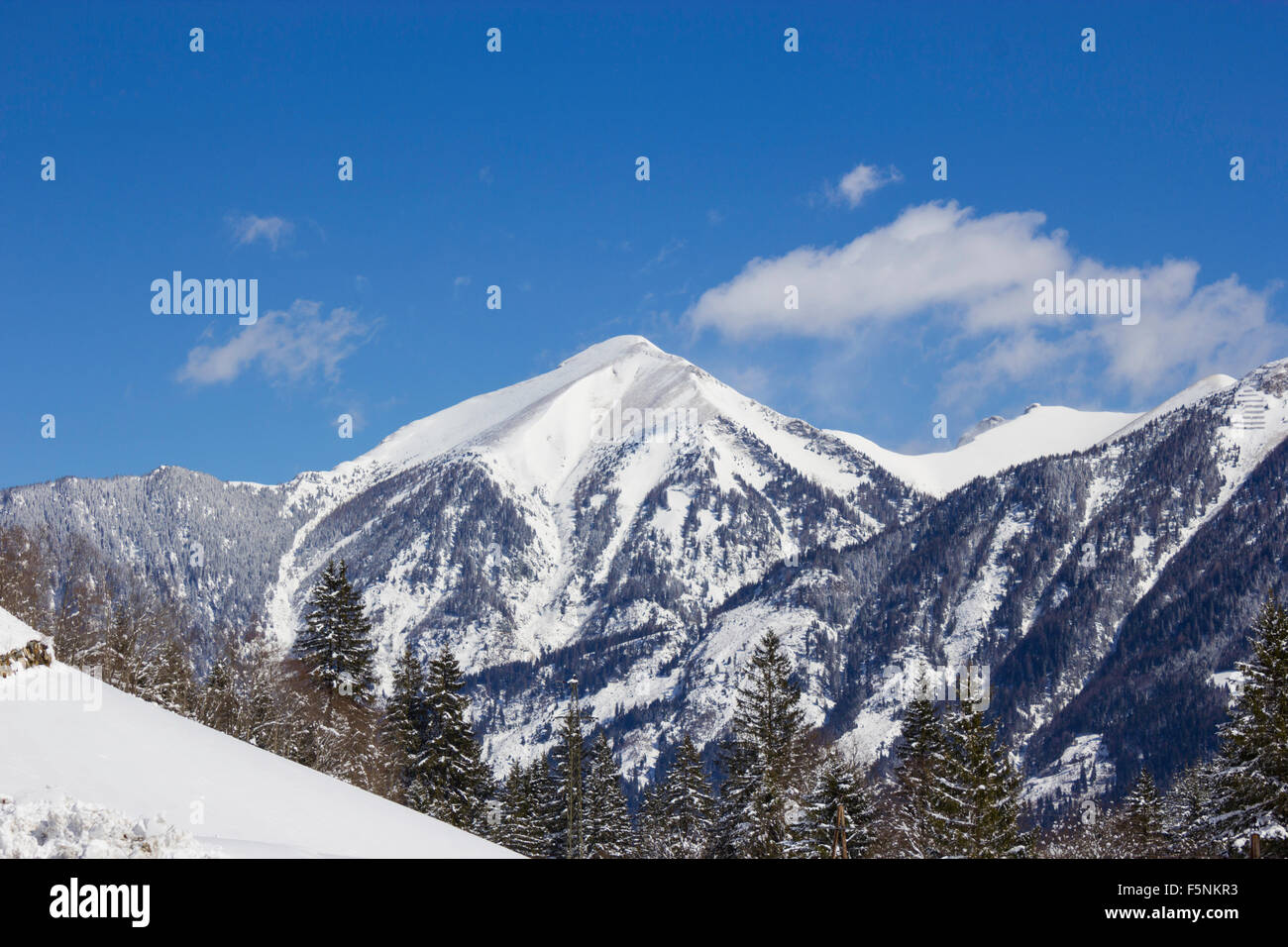 hohen Gipfel in den österreichischen Alpen - Winter-Szene, gastein Stockfoto