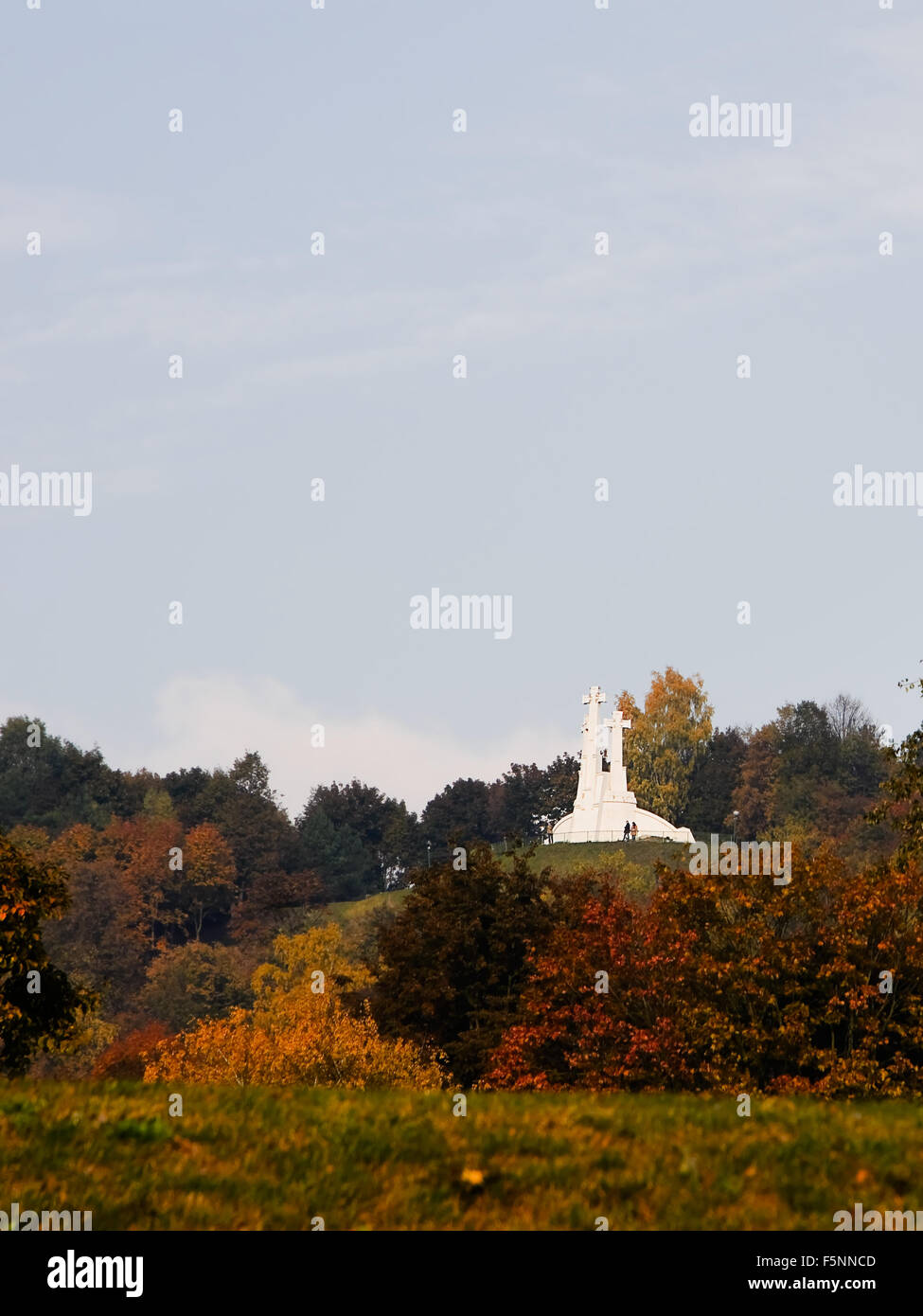 Hügel von drei Crocess in Vilnius (Litauen) Stockfoto