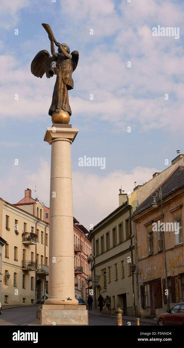 Engel des Uzupis in Vilnius (Litauen) Stockfoto