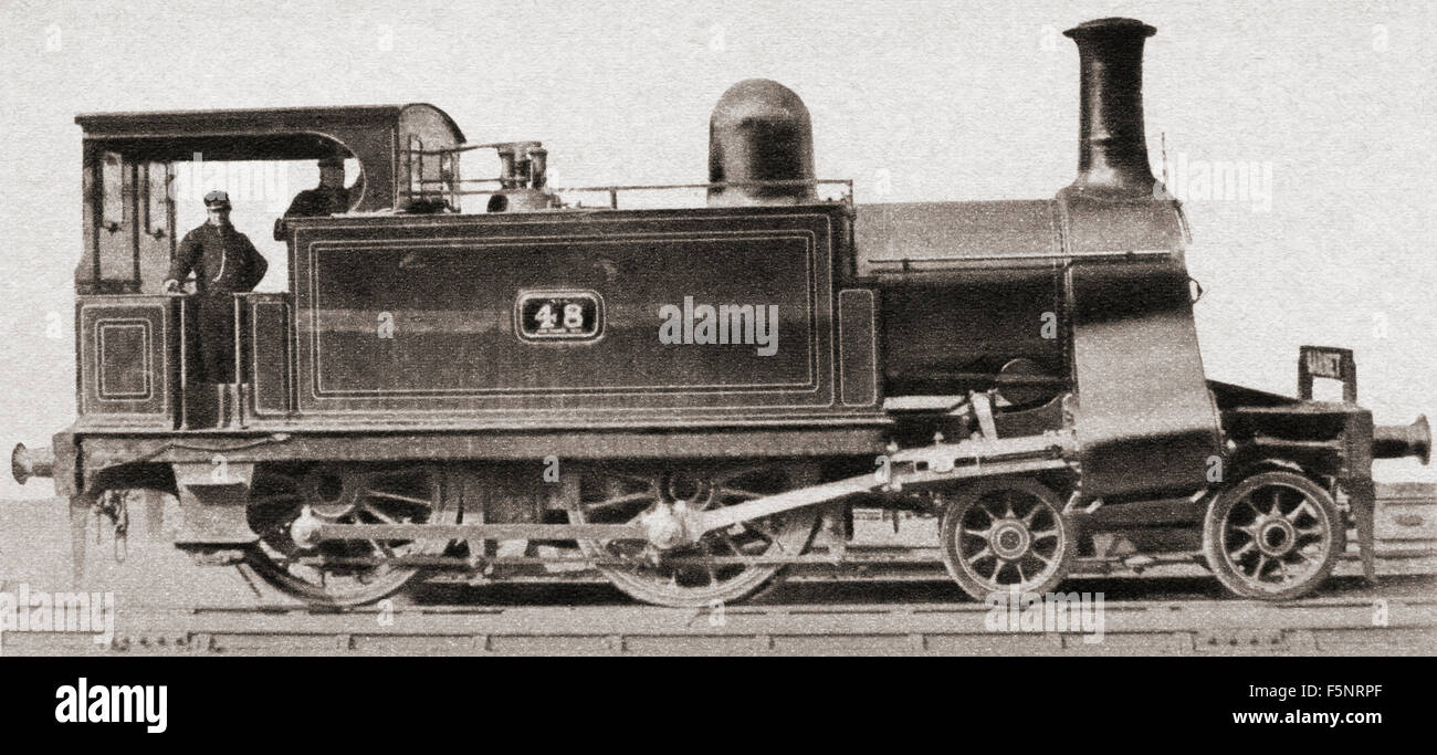 Ein Motor von der North London Railway im Jahr 1900. Stockfoto