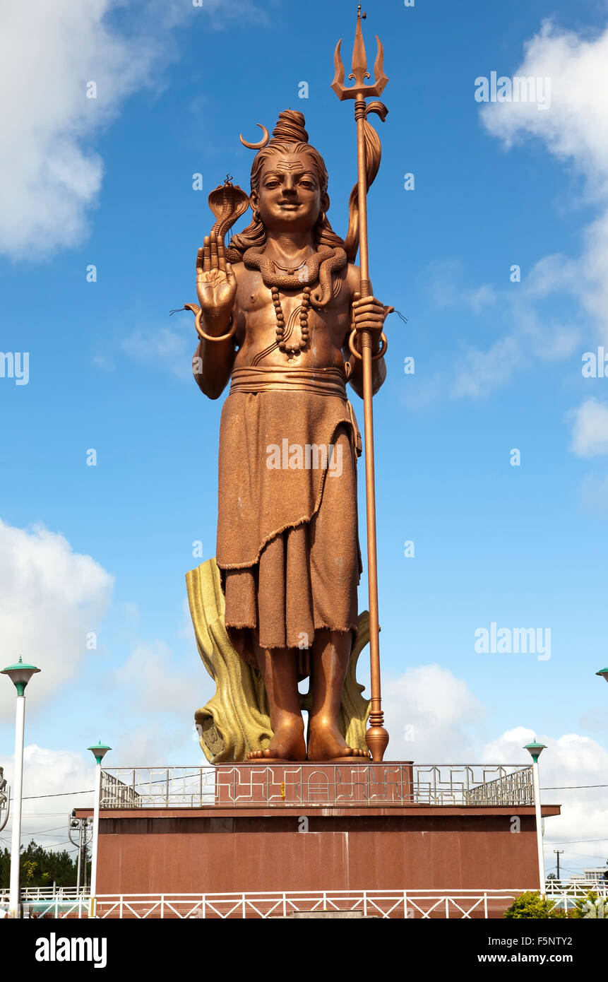 Mauritius. ShivaStatue am Grand BassinLakeTempel Stockfotografie Alamy