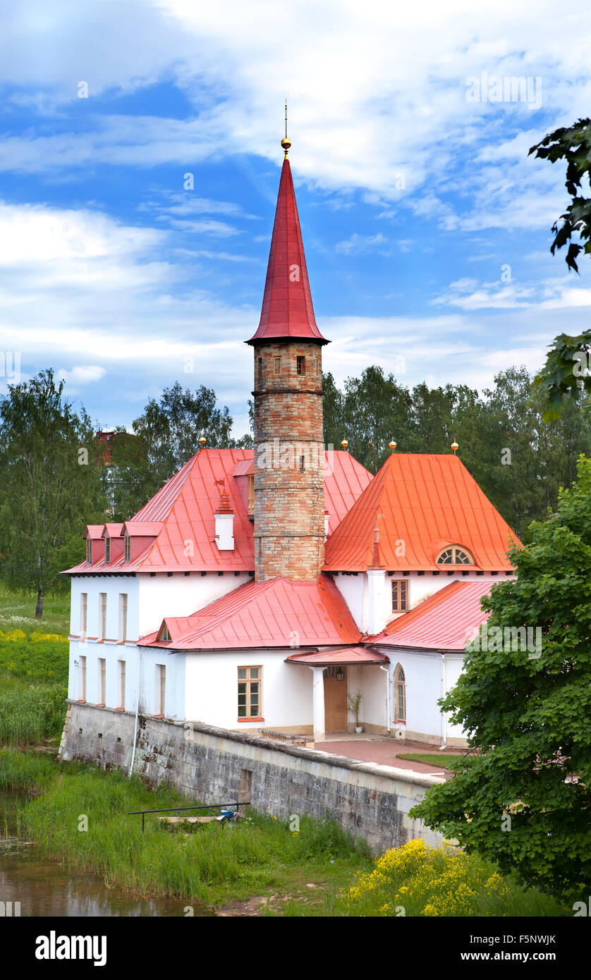 Priory Palace in Gattschina, Russland (erbaut im Jahre 1799) Stockfoto