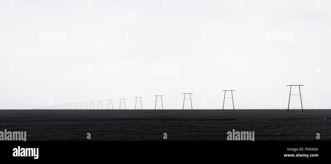 Stromleitung Stockfoto