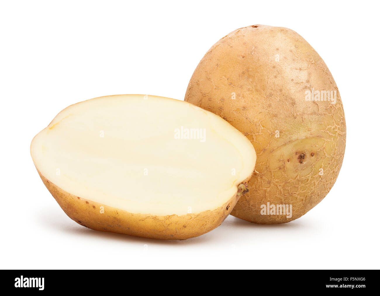 Kartoffeln, isoliert Stockfoto