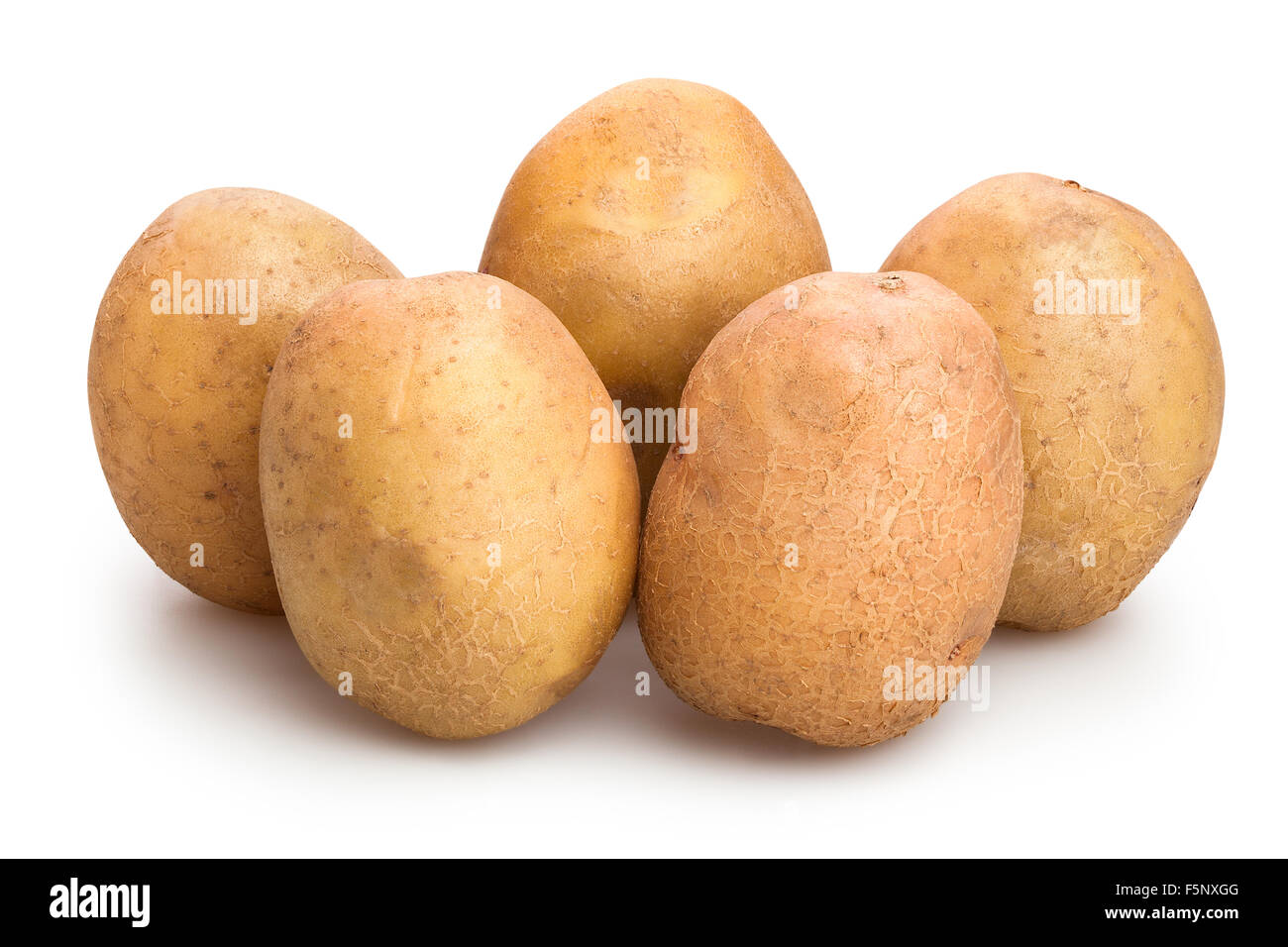 Kartoffeln, isoliert Stockfoto