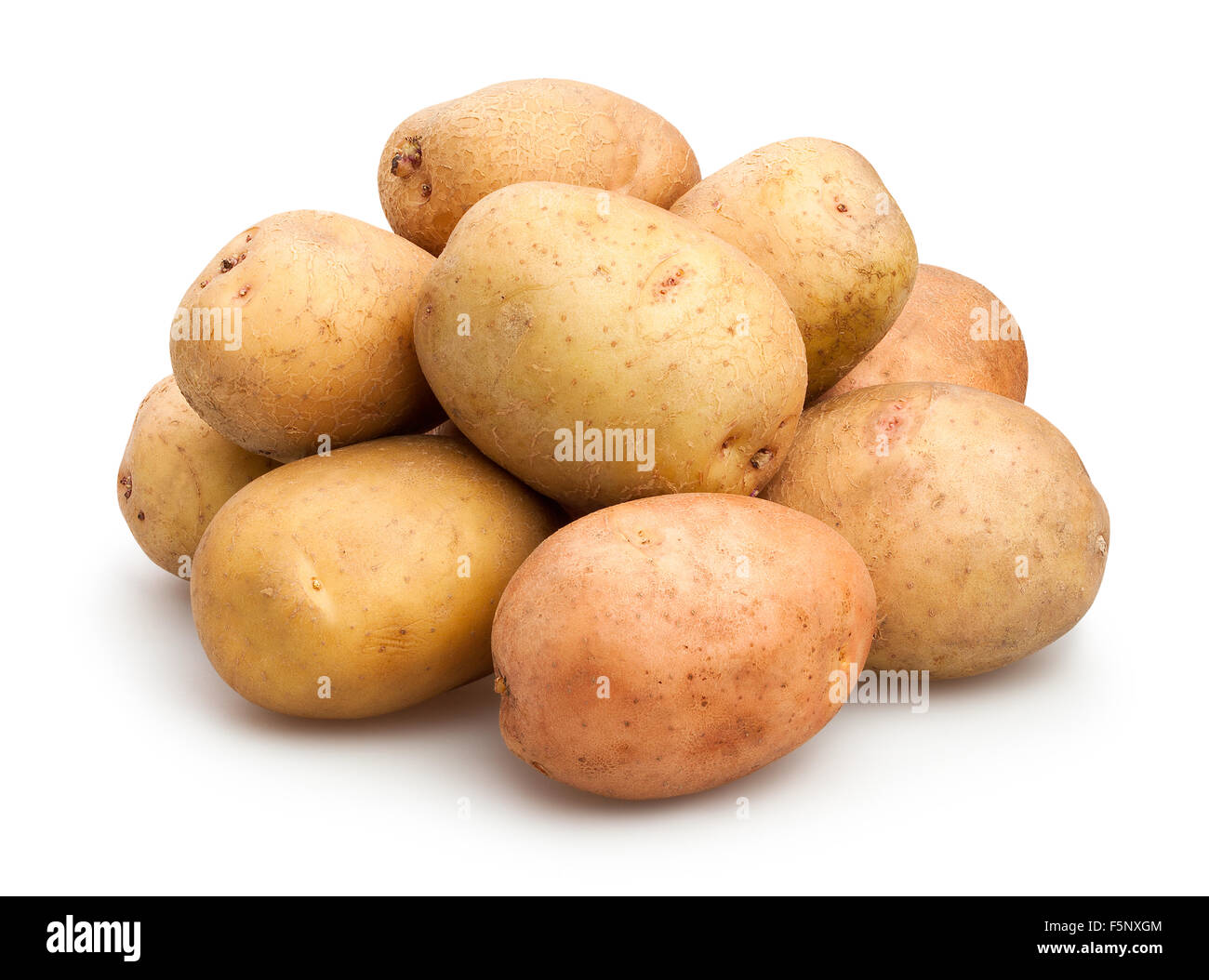 Kartoffeln, isoliert Stockfoto