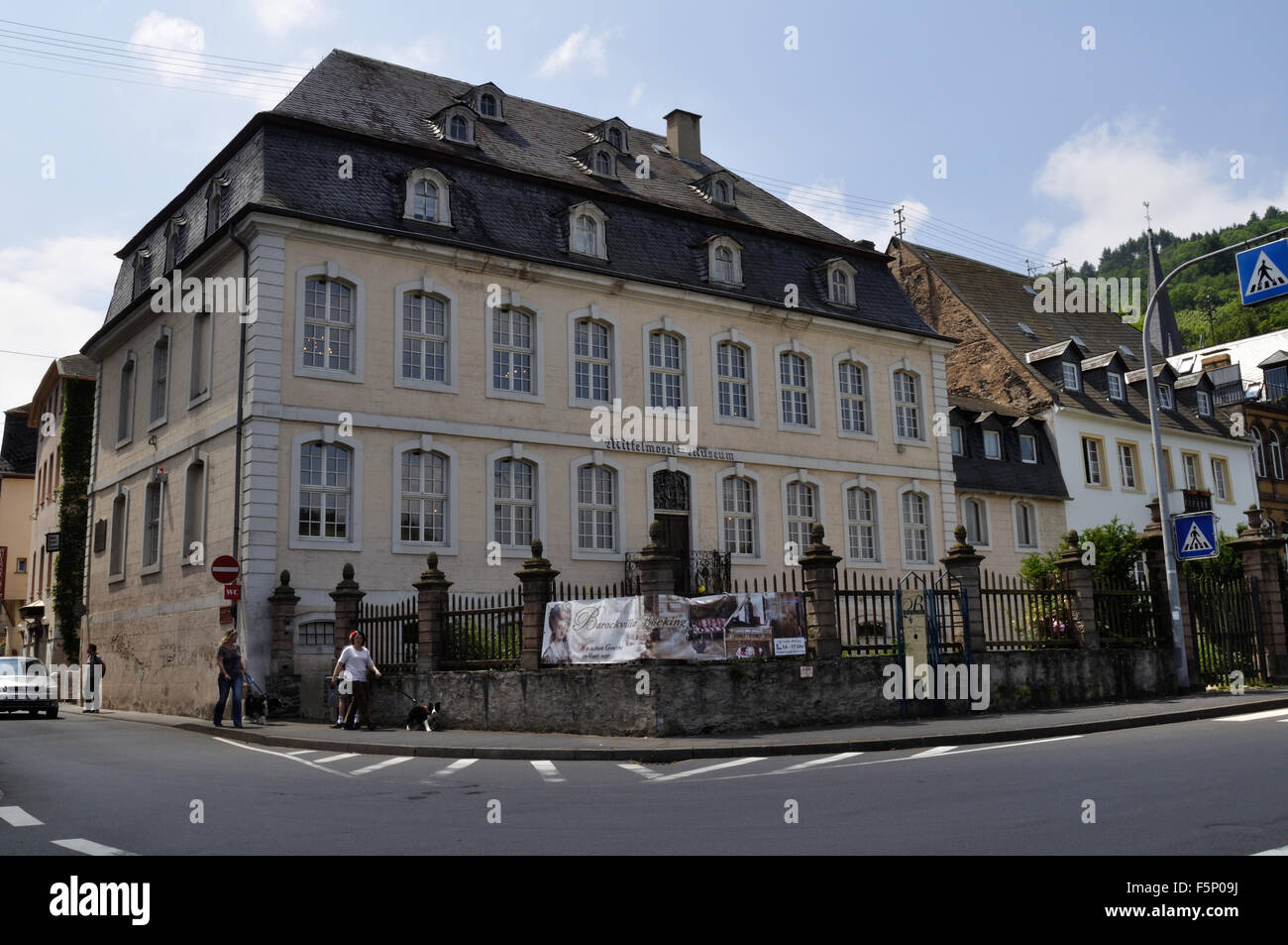 Das Mittelmosel-Museum in Trarbach, Deutschland. Diese imposante barocke Villa beherbergte früher die Kaufmannsfamilie Bocking Stockfoto