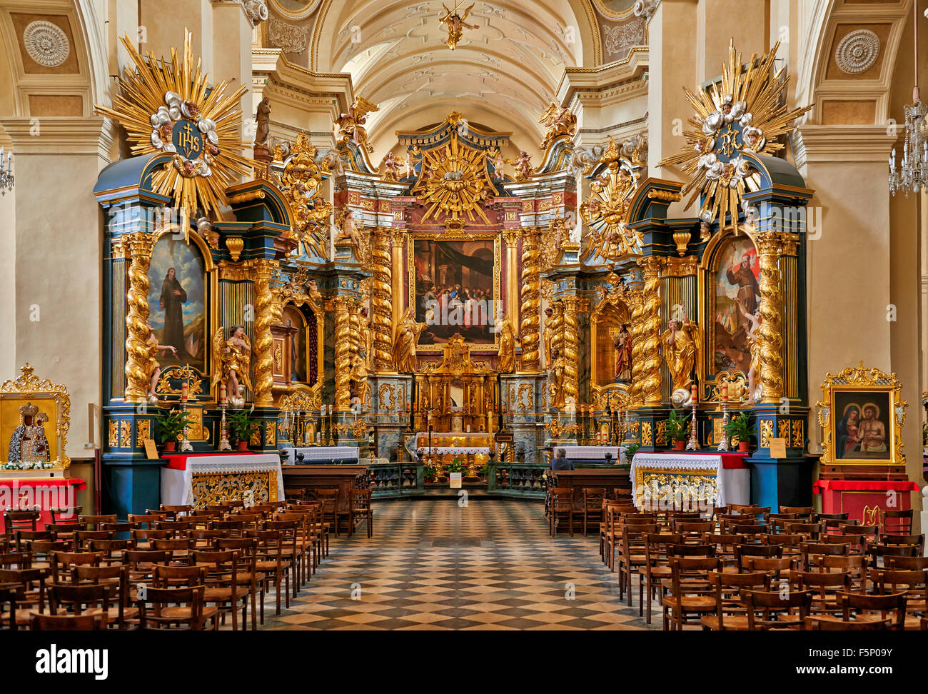 Die Kirche St. San Bernardino von Siena, Krakau, Polen Stockfoto