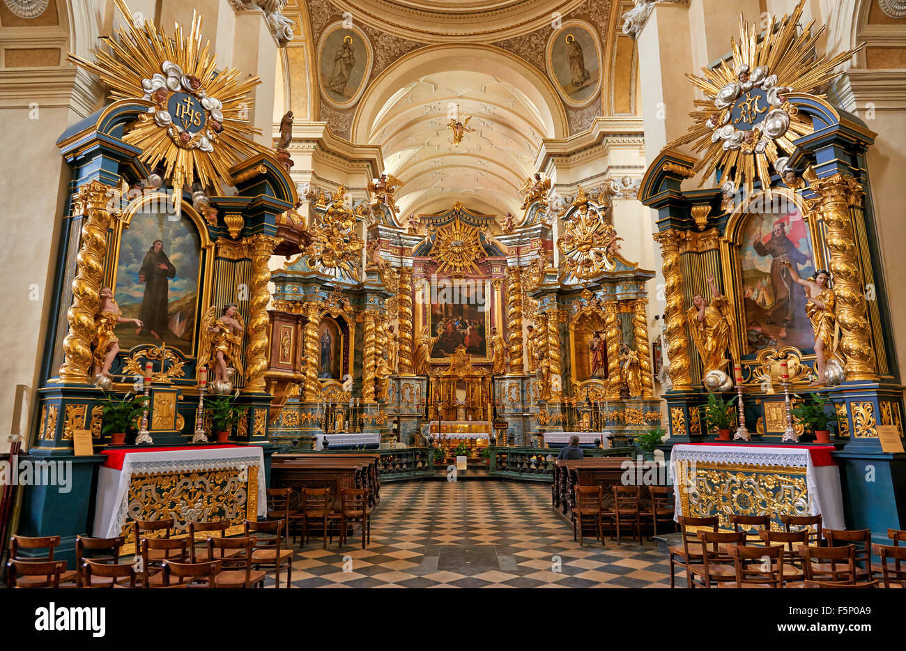 Die Kirche St. San Bernardino von Siena, Krakau, Polen Stockfoto