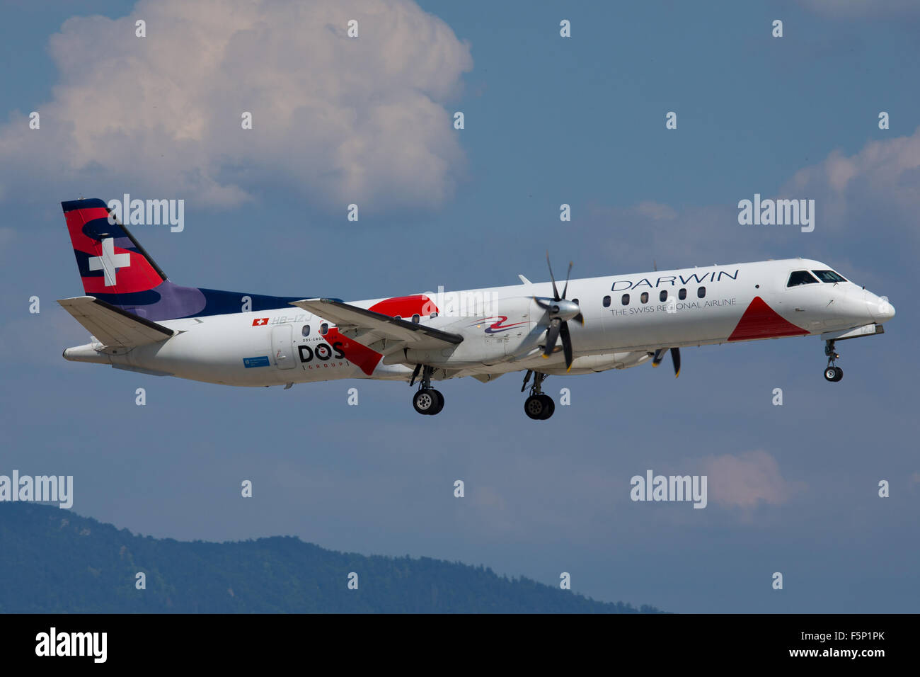 Darwin Airlines SAAB Stockfoto