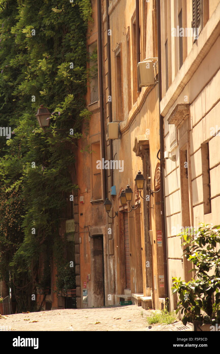 Römische Straße in Sonne Stockfoto