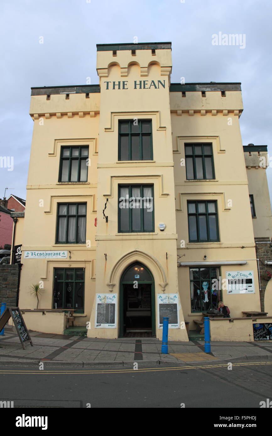 Hean Pub, High Street, Saundersfoot, Pembrokeshire, Dyfed, Wales, Großbritannien, Vereinigtes Königreich, UK, Europa Stockfoto