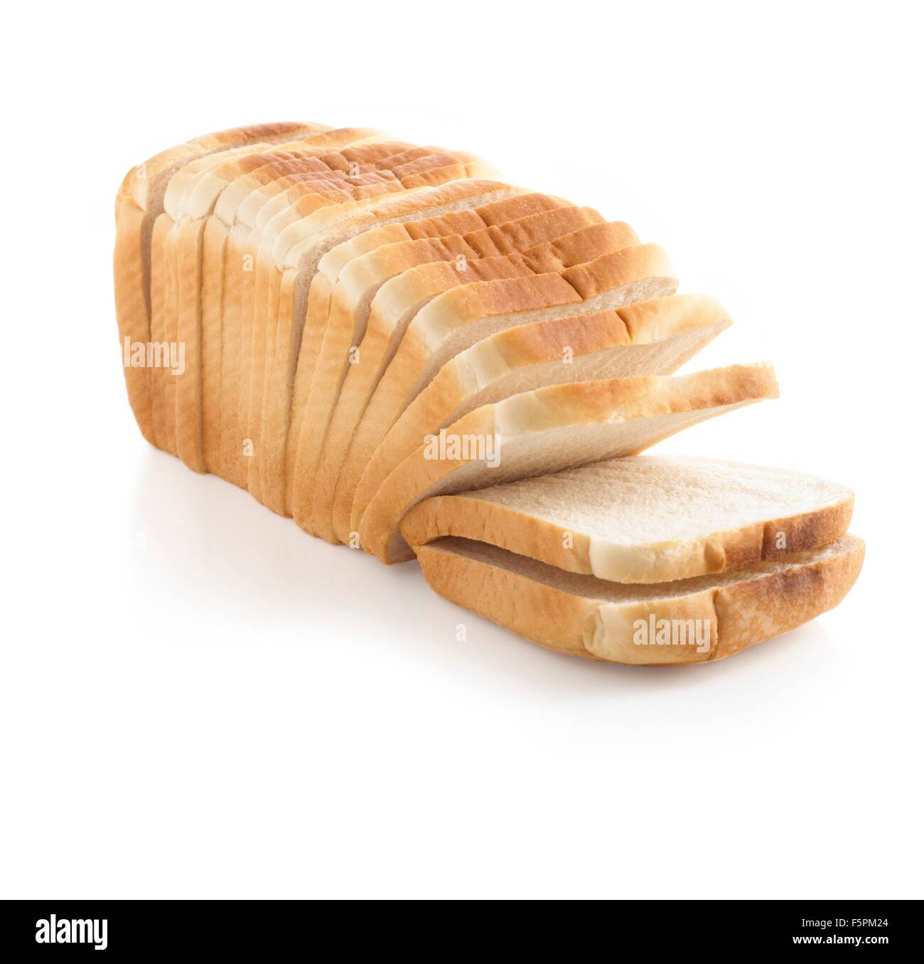 Geschnittenem Brot. Stockfoto