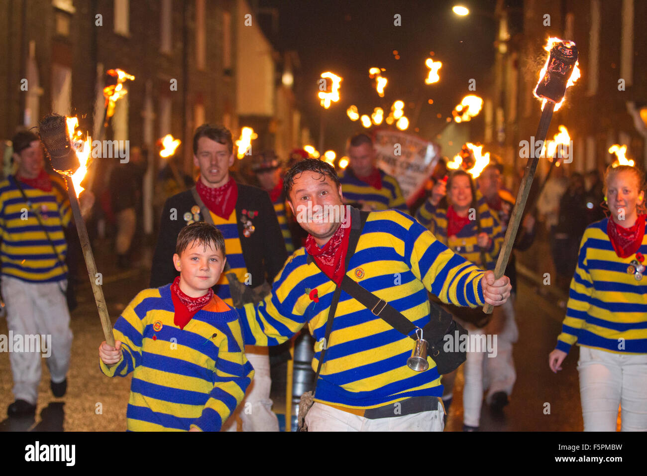 Lewes Bonfire feiern, Bonfire Night, East Sussex, England, Vereinigtes Königreich Stockfoto