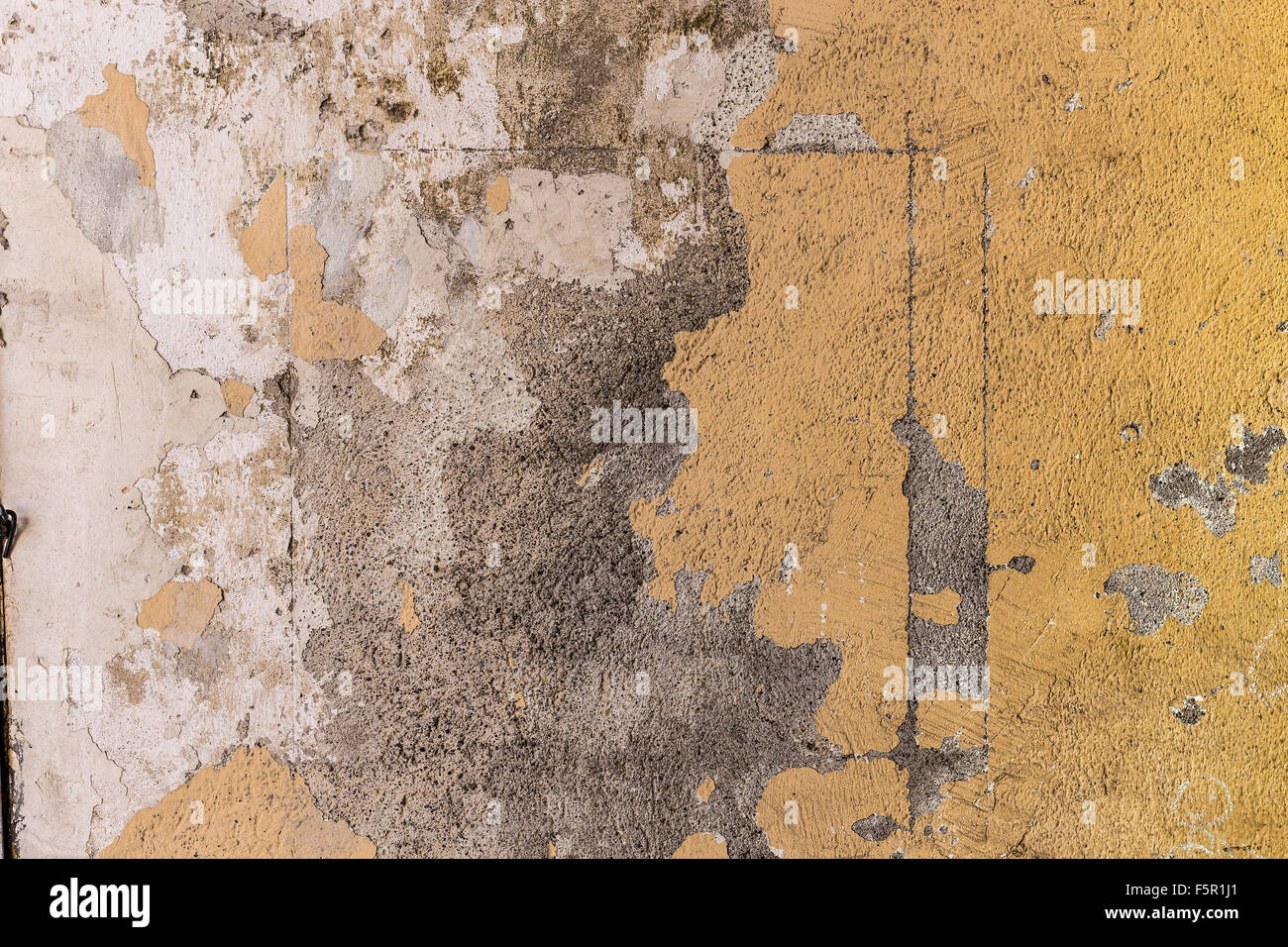 Textur des Vintage Grunge Betonwand mit abblätternde Farbenfarbe Stockfoto