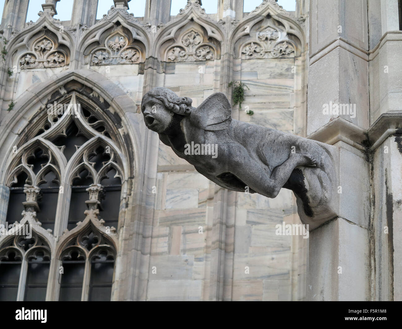 die gotische Skulptur Architektur Details der Kathedrale Duomo Milano in Mailand Stockfoto
