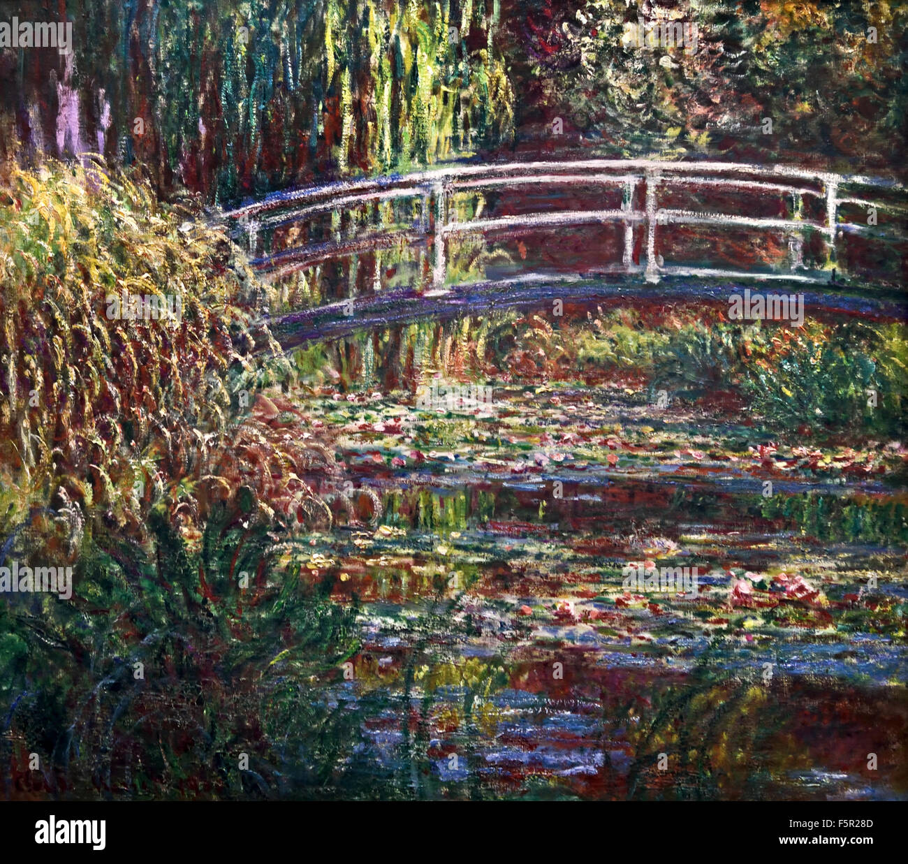 Le Bassin Aux Nympheas, Harmonie stieg 1900 Claude Monet 1840-1926 Frankreich Französisch Stockfoto