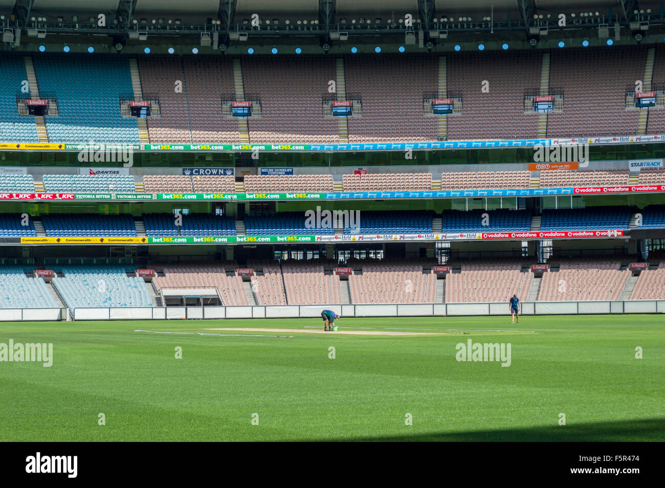 Der Melbourne Cricket Ground (MCG) ist ein australischer Sportstadion befindet sich im Yarra Park, Melbourne, Victoria, und ist Heimat von th Stockfoto