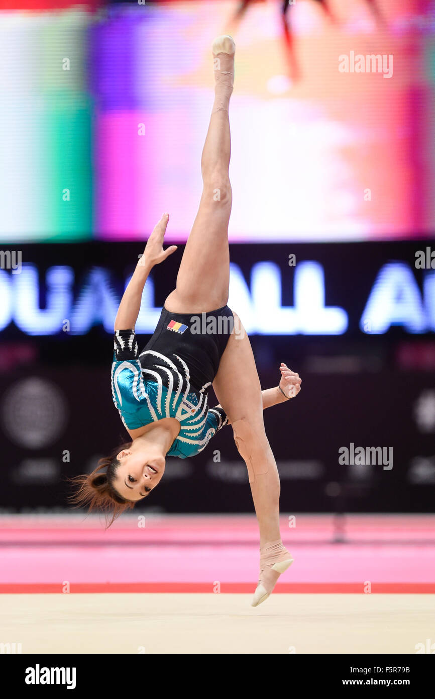 Weltmeisterschaft Gymnastik Womens rundum Finale 2015 SSE Hydro Arena. Glasgow.Larisa Andreea Iordache. Rumänien Stockfoto