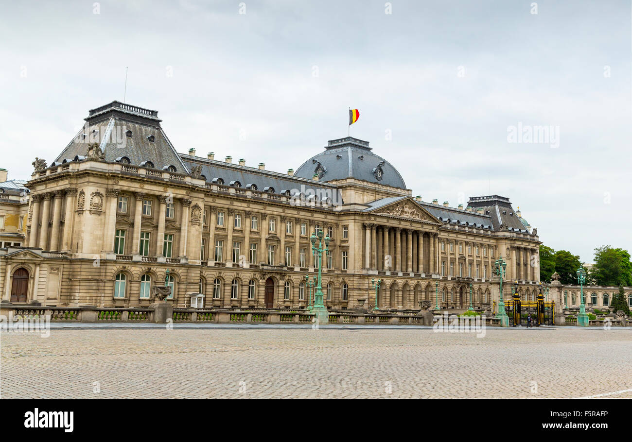 Der königliche Palast im Zentrum von Brüssel, Belgien. Aus dem Jahre 1904 für König Leopold II. Stockfoto