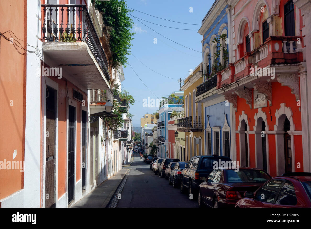 Alte Stadt von San Juan, Puerto Rico, Caribbean Stockfoto