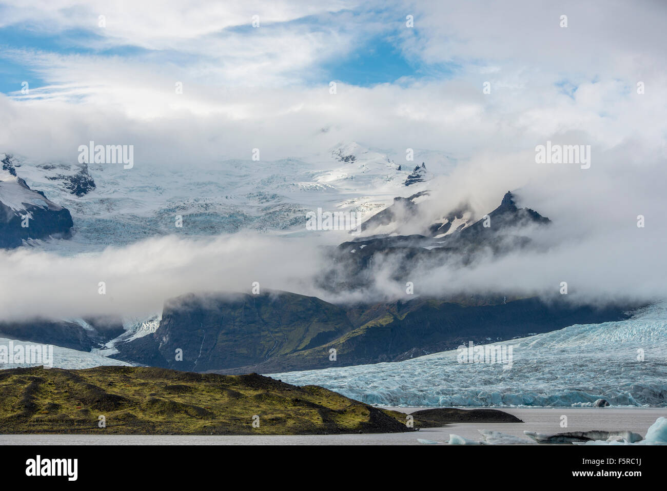 Fjallsárlón ein Gletschersee-Bereich auf der südlichen Küste von Island Stockfoto