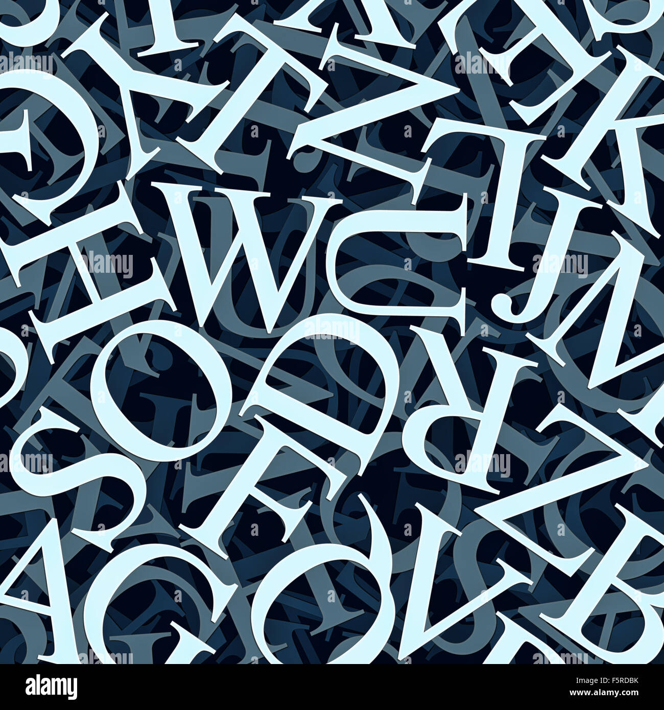 Abstrakten Buchstaben. Verwendung für Hintergrund oder Textur Stockfoto