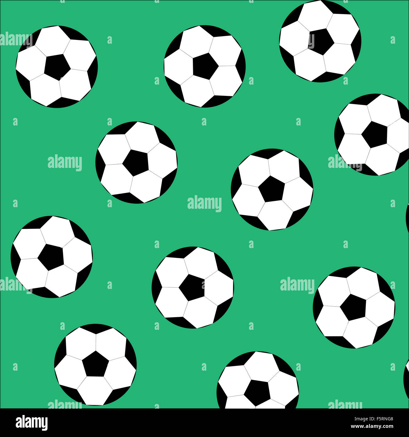 Soccer Ball-nahtlose Muster. Fußball Sport Spiel Design. Kunst Design Abstrakt ausgefallene Mode Vektorgrafik Stockfoto