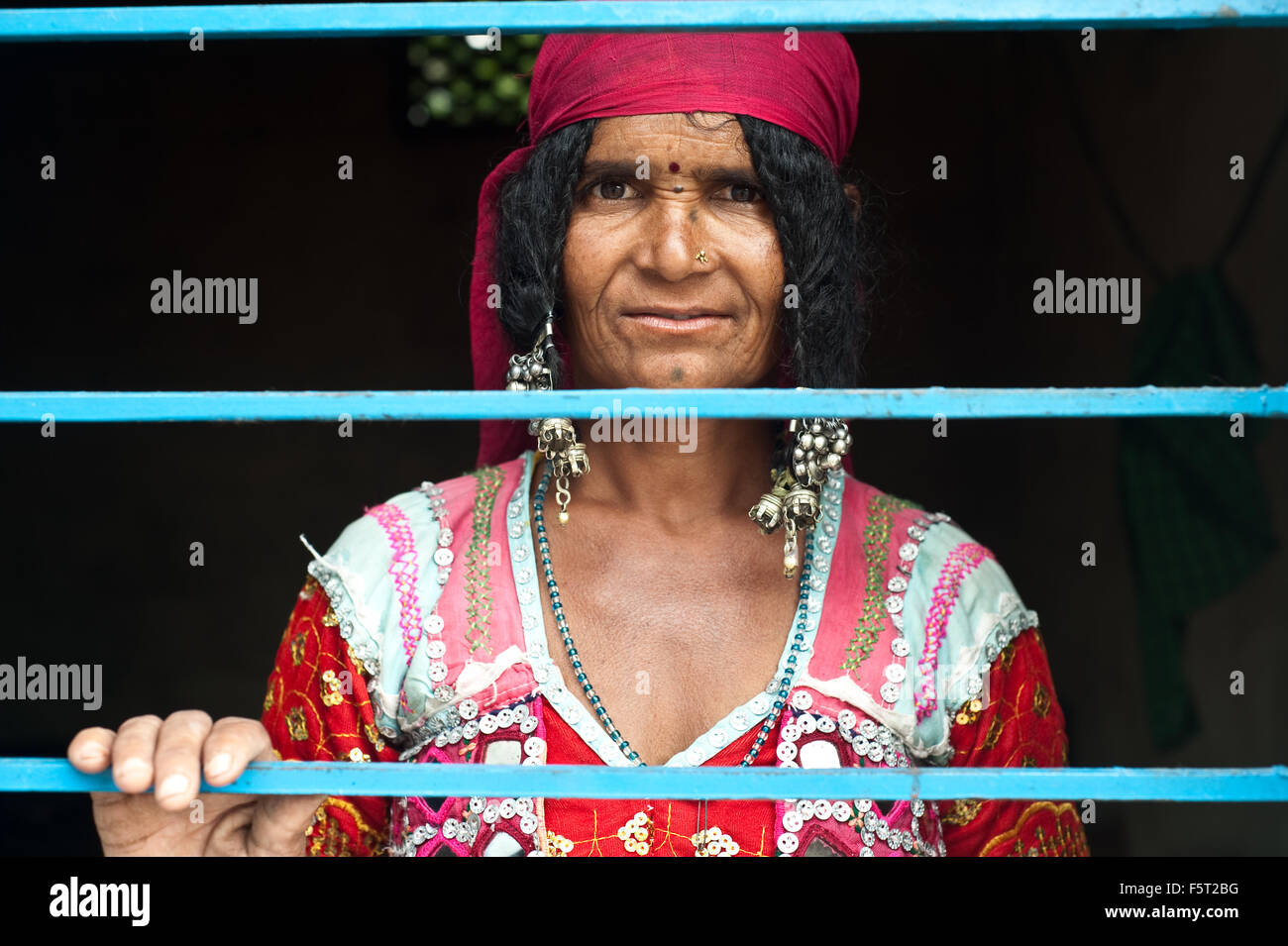 Frau aus der Lambani Kaste (Indien) Stockfoto