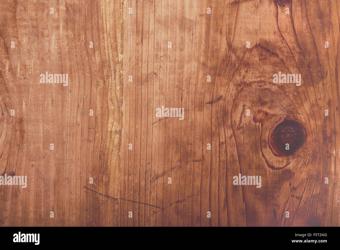 Retro-getönten rustikale Eiche Holzbohle Textur, verwendet gebeizt Holzbrett. Stockfoto