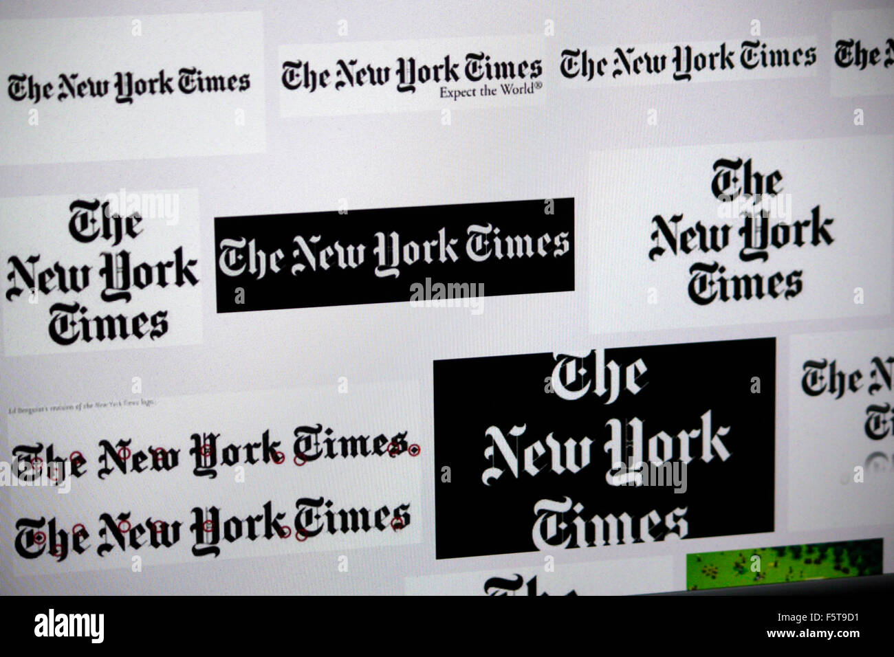 Markenname: "New York Times", Berlin. Stockfoto