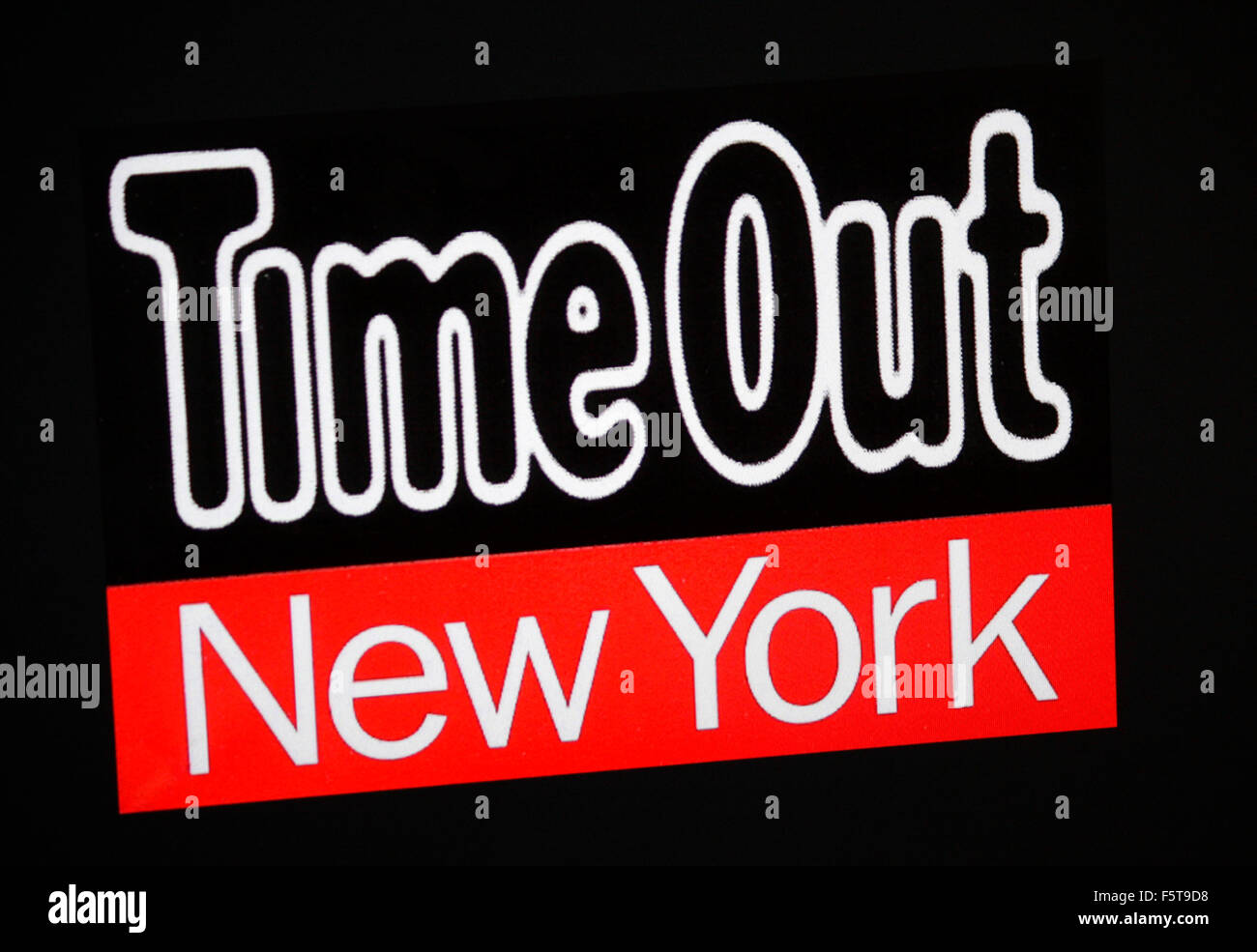 Markenname: "Time Out New York", Berlin. Stockfoto
