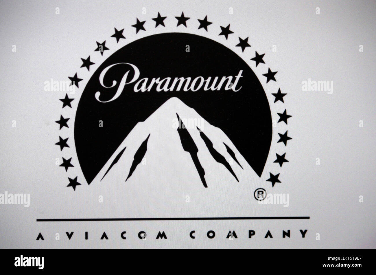 Markenname: "Paramount Pictures", Berlin. Stockfoto